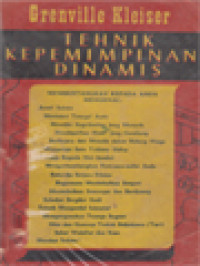 Tehnik Kepemimpinan Dinamis