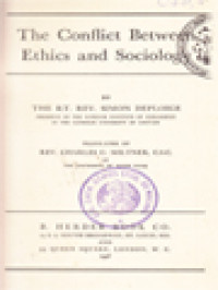 The Conflict Between Ethics And Sociology