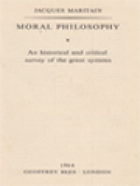 Image of Moral Philosophy: An Historical And Critical Survey Of The Great Systems