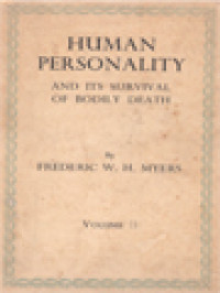 Image of Human Personality And Its Survival Of Bodily Death II