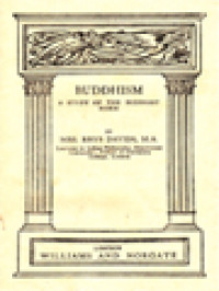 Image of Buddhism: A Study Of The Buddhist Norm