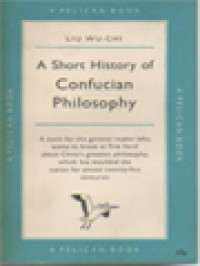 Image of A Short History Of Confucian Philosophy