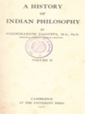 A History Of Indian Philosophy II