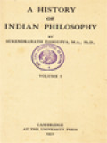 A History Of Indian Philosophy I