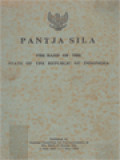 Pantja Sila: The Basis Of The State Of The Republic Of Indonesia