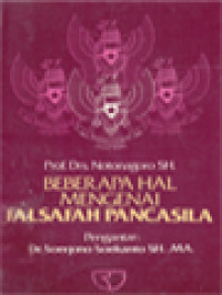 Image of Beberapa Hal Mengenai Falsafah Pancasila