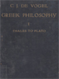 Greek Philosophy I: Thales To Plato