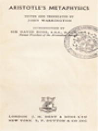 Image of Aristotle's Methaphysics