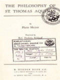 The Philosophy Of St. Thomas Aquinas