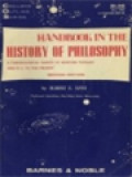 Handbook In The History Of Philosophy