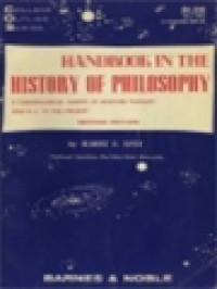 Handbook In The History Of Philosophy