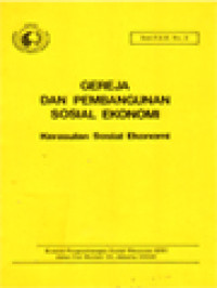 Image of Gereja Dan Pembangunan Sosial Ekonomi: Kerasulan Sosial Ekonomi