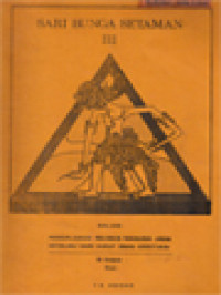 Image of Sari Bunga Setaman III: Dalam Pengalaman Religius Manusia Jawa Ditinjau Dari Sudut Iman Kristiani