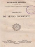 Tractatus De Verbo Incarnato