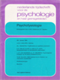 Image of Nederlands Tijdschrift Voor De Psychologie En Haar Grensgebieden, Psychofysiologie