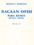 Ibadat Harian: Bacaan Ofisi Para Kudus (Rumus Umum)