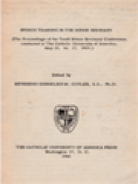 Speech Training In The Minor Seminary: The Proceedings Of The Tenth Minor Seminary Conference, Conducted At The Catholic University Of America, May 15, 16, 17, 1959 / Cornelius M. Cuyler (Edited)