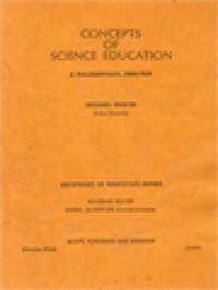 Concepts Of Science Education: A Philosophical Analysis