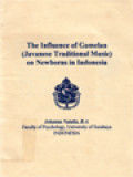 The Influence Of Gamelan (Javanese Traditional Music) On Newborns In Indonesia