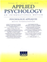 Applied Psychology: An International Review