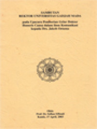 Sambutan Rektor Universitas Gadjah Mada Pada Upacara Pemberian Gelar Doktor Honoris Causa Dalam Ilmu Komunikasi Kepada Drs. Jakob Oetama, 17 April 2003