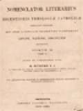 Nomenclator Literarius II.2: Theologiæ Catholicæ Ab Anno 1721-1763