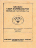 Kisi-Kisi Ujian Komprehensif Program Pascasarjana Tahun Kuliah 2000-2001