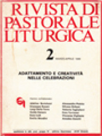 Rivista Di Pastorale Liturgica 2: Adattamento E Creatività Nelle Celebrazioni