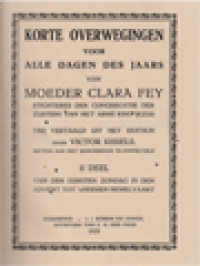 Image of Korte Overwegingen: Voor Alle Dagen Des Jaars  II