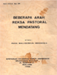 Beberapa Arah Reksa Pastoral Mendatang