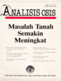 Image of Analisis CSIS: Masalah Tanah Semakin Meningkat