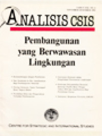 Image of Analisis CSIS: Pembangunan Yang Berwawasan Lingkungan
