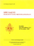 Spe Salvi (Harapan Yang Menyelamatkan): Ensiklik Paus Benediktus XVI 30 November 2007