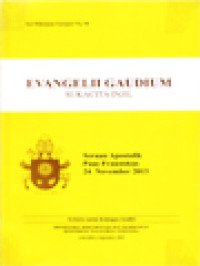 Image of Evangelii Gaudium (Sukacita Injil): Seruan Apostolik Paus Fransiskus 24 November 2013