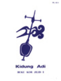 Image of Kidung Adi I: Umum Kidung Mis Suci Sarta Pahargyan Sakramèn Sanès - Buku Kor, Klebu Ayat-Ayat Solo - PML 68-K