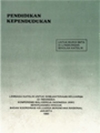 Image of Pendidikan Kependudukan: Untuk Murid SMTA Di Lingkungan Sekolah Katolik