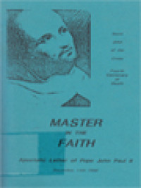 Master In The Faith: Apostolic Letter Of Pope John Paul II, Saint John Of The Cross, Fourth Centenary Of Death