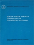 Pokok-Pokok Pikiran Pembaharuan Pendidikan Nasional