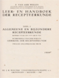 Image of Leer En Handboek Der Recepteerkunde I: Algemeene En Bijzondere Recepteerkunde
