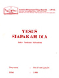 Yesus Siapakah Dia