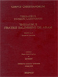 Corpus Christianorum: Thesaurus Patrum Latinorum, Thesaurus Fratris Salimbene De Adam (Series A - B Formae Et Lemmata)