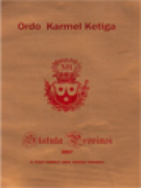 Image of Statuta Provinsi 2007 Ordo Karmel Ketiga