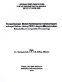 Image of Pengembangan Model Pembelajaran Bahasa Inggris Sebagai Bahasa Asing (TEFL) Dengan Menggunakan Metode Neuro-Linguistic Processing