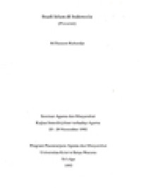 Studi Islam Di Indonesia - Seminar Agama Dan Masyarakat Kajian Interdisipliner Terhadap Agama 25-29 November 1992