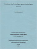 Pendekatan Ilmu Perbandingan Agama Terhadap Agama - Seminar Agama Dan Masyarakat Kajian Interdisipliner Terhadap Agama 25-29 November 1992