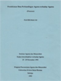 Pendekatan Ilmu Perbandingan Agama Terhadap Agama - Seminar Agama Dan Masyarakat Kajian Interdisipliner Terhadap Agama 25-29 November 1992