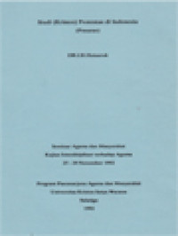 Studi (Kristen) Protestan Di Indonesia - Seminar Agama Dan Masyarakat Kajian Interdisipliner Terhadap Agama 25-29 November 1992