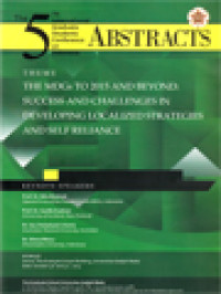 Image of Abstracts The 5th International Graduate Student Conference On Indonesia; Theme The MDGs To 2015 And Beyond: Success And Challenges In Developing Localized Strategies And Self Reliance