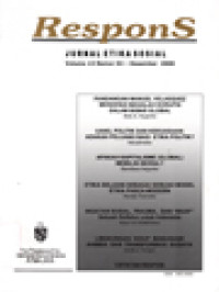 Image of Respons: Pandangan Manuel Velasquez Mengenai Masalah Korupsi Dalam Bisnis Global, Uang, Politik dan Kekuasaan: Adakah Peluang Bagi Etika Politik?, Apakah Kapitalisme (Global) Memiliki Moral?, Etika Belalian Sebagai Sebuah Model Etika Pasca-Modern, Ingatan Sosial, Trauma, Dan 