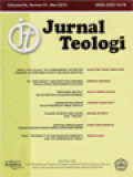 Jurnal Teologi: Paul's “πίστις Χριστοῦ” As a Fundamental Factor for Peaceful Co-Existence in Multi-Religious Societies, CU 